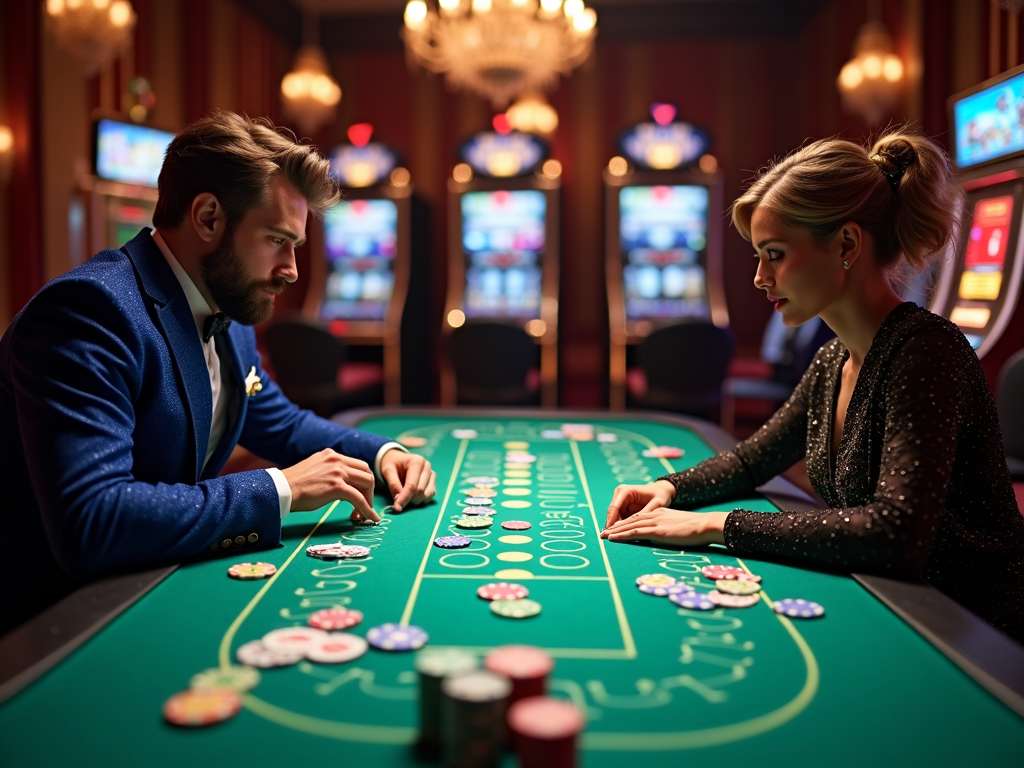 Deux logos de casino avec cartes et jetons impliquant une comparaison entre Starcasino et Golden Palace