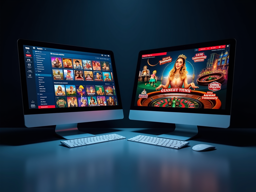Deux smartphones affichant les logos Bwin Casino et Carousel côte à côte sur une table en bois