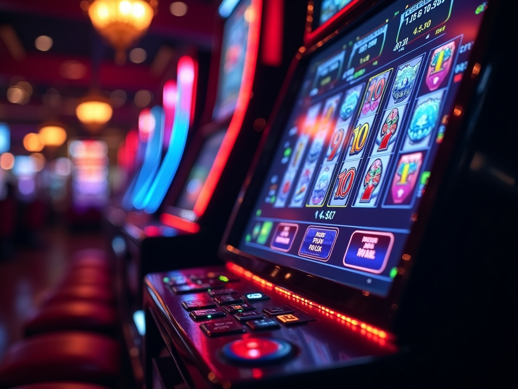 Des joueurs concentrés devant un écran d'ordinateur affichant des machines à sous en ligne dans un casino belge fiable