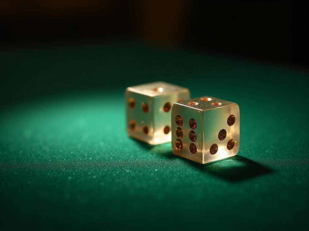 Un homme devant un ordinateur portable lançant des dés virtuels pour le jeu de dés en ligne du Casino Versailles