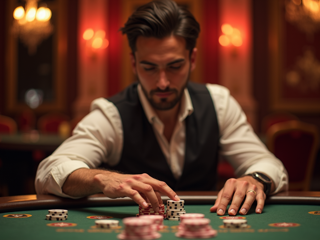 Un joueur lance des dés sur un ordinateur portable affichant le site du Casino Versailles en ligne