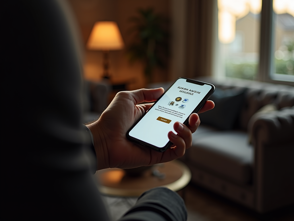 Un utilisateur tient un smartphone avec l'application Golden Palace Sport affichée, illustrant l'ergonomie et la fluidité pour parier en ligne